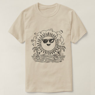 Camiseta Happy Sun Beach Scene