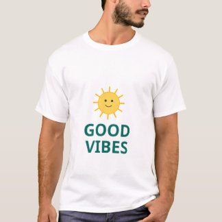 Camiseta Happy Sun Good Vibes | Diversión Verano S