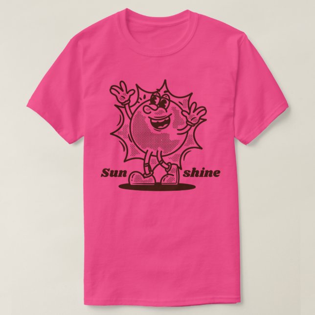 Camiseta Happy Sun Shine (Diseño del anverso)