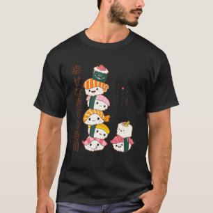 Camiseta Happy Sushi Time Japanese Design