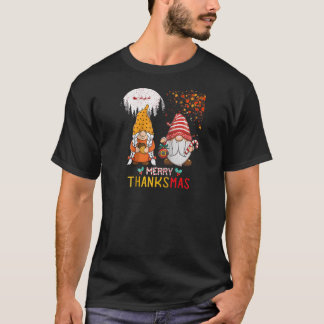 Camiseta Happy Thanksgiving Merry Christmas Happy Thanksmas