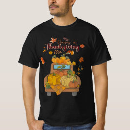 Camiseta Happy Thanksgiving Pumpkin Truck | Cozy Autumn