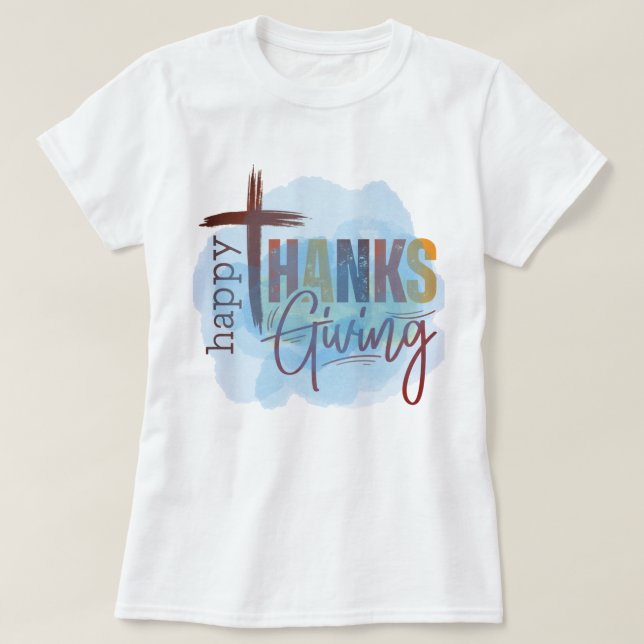 Camiseta Happy Thanksgiving Sweatshirt | Cozy Fall Apparel (Diseño del anverso)