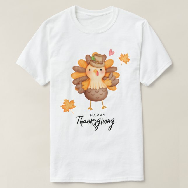 Camiseta Happy Thanksgiving T-Shirt (Diseño del anverso)