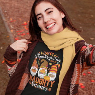 Camiseta Happy Thanksgiving with my Gnomes