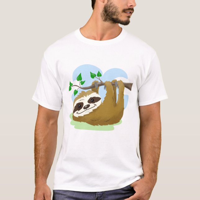 Camiseta Happy Tree Sloth (Anverso)