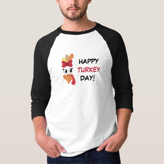 Camiseta Happy turkey day (Anverso)