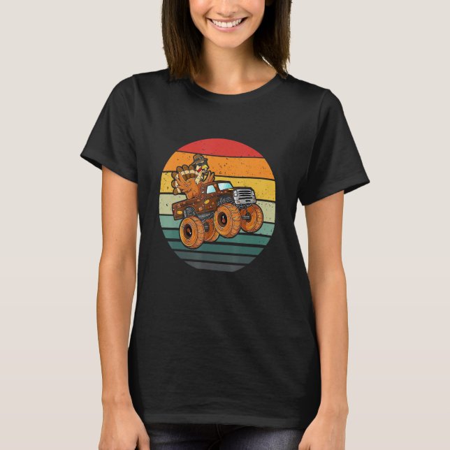Camiseta Happy Turkey Day Cute Little Pilgrim Thanksgiving  (Anverso)