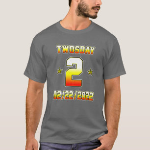 Camiseta Happy Twosday 2022 Sports Tuesday 02/22/2022