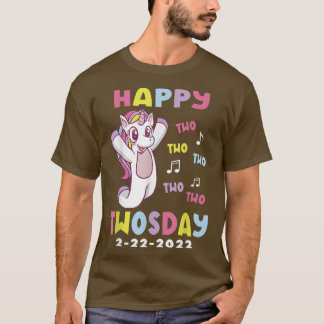 Camiseta Happy Twosday 22222 Tuesday February 22nd 2022 Un