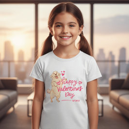 Camiseta Happy Valentine’s Day Dog Shirt | Cute Puppy Love 