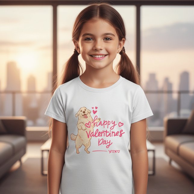 Camiseta Happy Valentine’s Day Dog Shirt | Cute Puppy Love  (Subido por el creador)