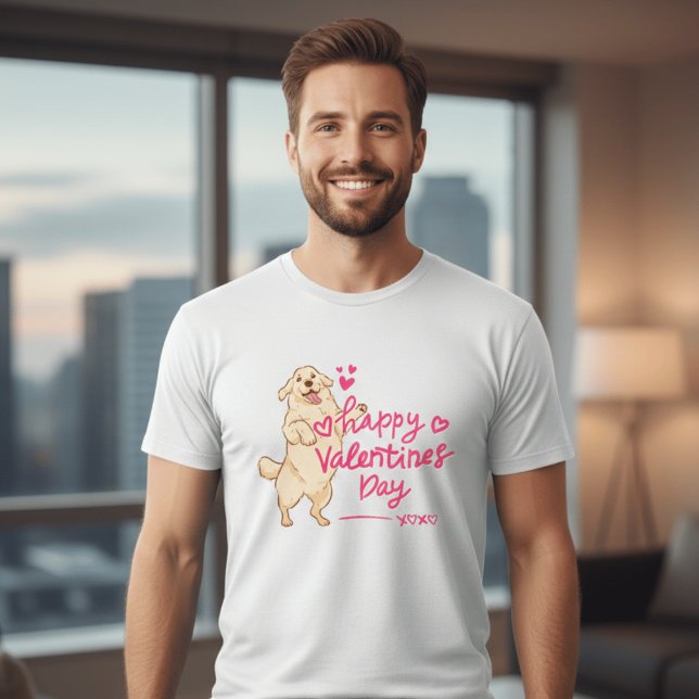 Camiseta Happy Valentine’s Day Dog Shirt | Cute Puppy Love  (Subido por el creador)