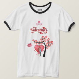 Camiseta Happy Valentine’s Day – Romantic Couple 