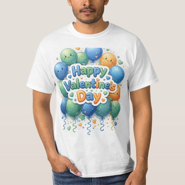 Camiseta Happy Valentine’s Day T-Shirt | Romantic Love Shir (Anverso)
