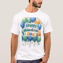 Camiseta Happy Valentine’s Day T-Shirt | Romantic Love Shir