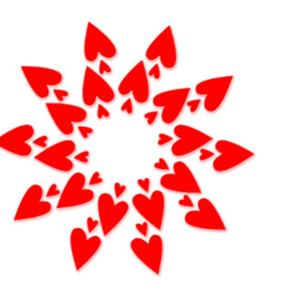 Camiseta Happy Valentine’s Star Hearts Minimalist T-Shirt