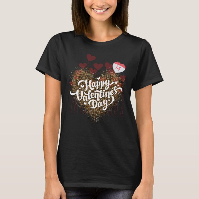 Camiseta Happy valentines day (Anverso)