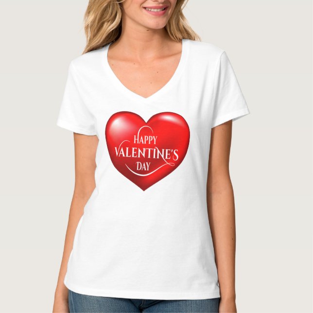 Camiseta Happy Valentine's day! (Anverso)