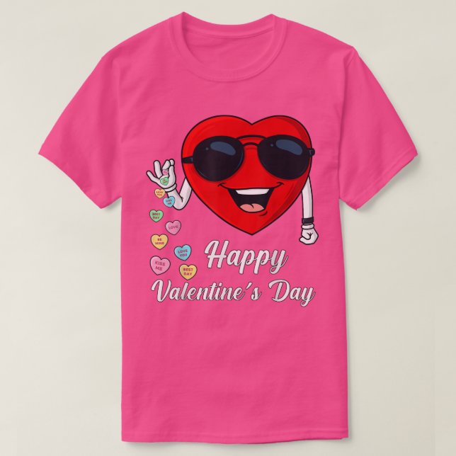 Camiseta Happy Valentines Day Cute Heart Bae Funny Salting  (Diseño del anverso)