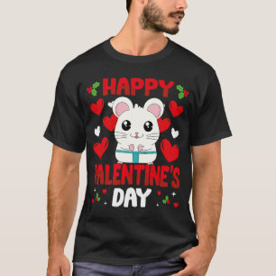 Camiseta Happy Valentines Day Hamster Heart Love Animal