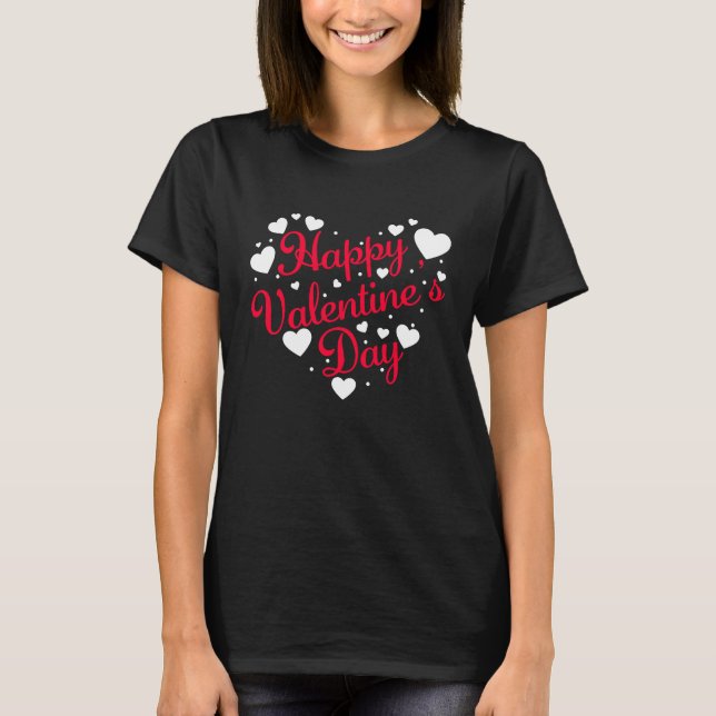 Camiseta Happy Valentine's Day Heart  Men Women Kids Graphi (Anverso)