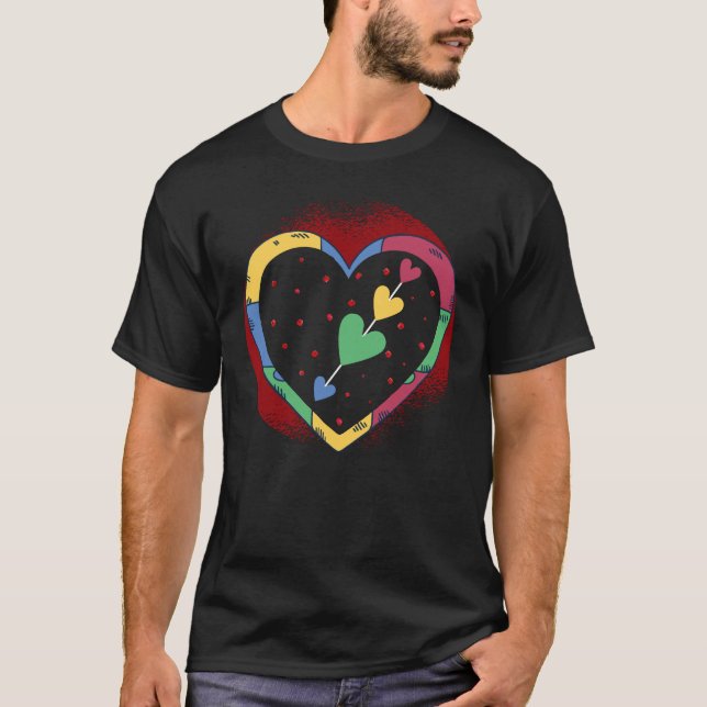 Camiseta Happy Valentines Day Love Cute Colorful Cool (Anverso)