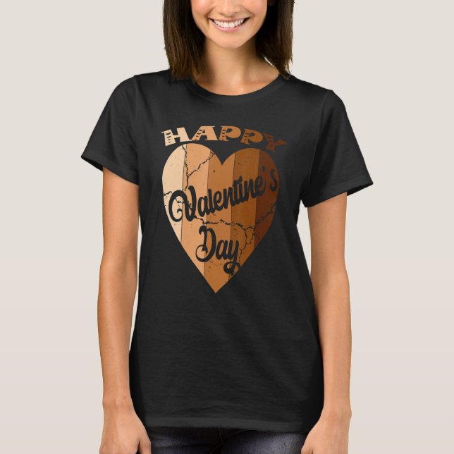Camiseta Happy Valentine's Day Melatonin Heart Black Histor (Anverso)