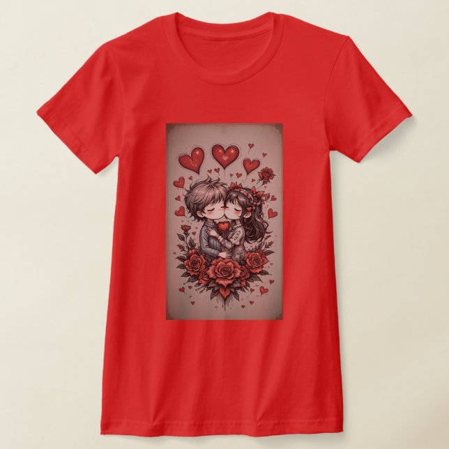 Camiseta Happy Valentine's Day Personalized Gift (Distribución)