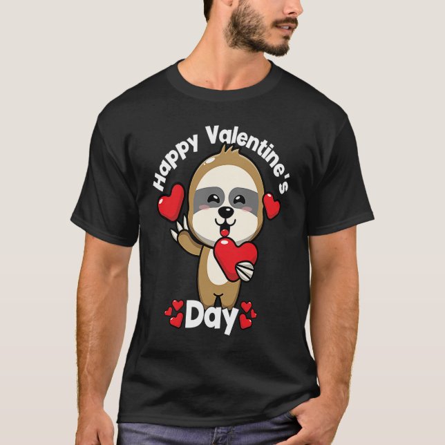 Camiseta Happy Valentine's Day Roses Date Night Flowers Lov (Anverso)