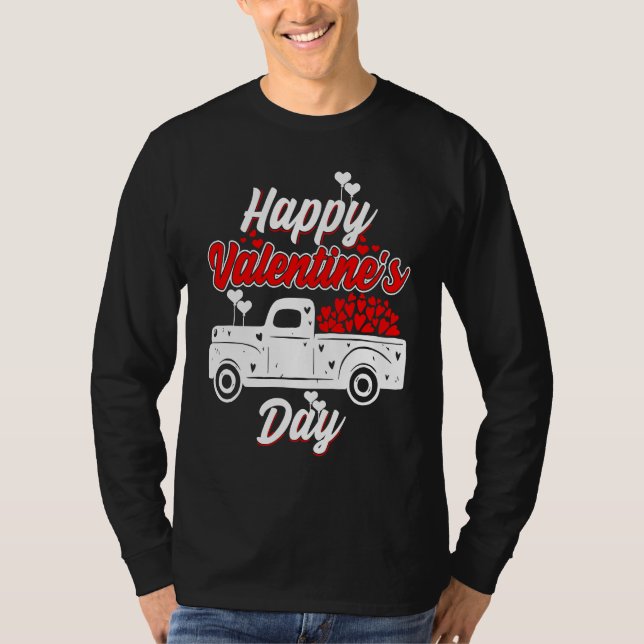 Camiseta Happy Valentine's Day Roses Date Night Flowers Lov (Anverso)