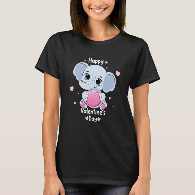 Camiseta Happy Valentine's Day Roses Date Night Flowers Lov (Anverso)