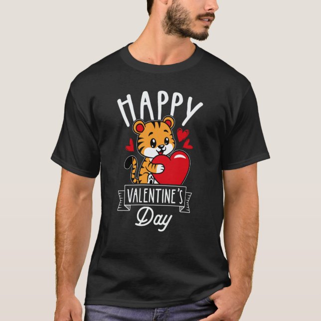 Camiseta Happy Valentine's Day Roses Date Night Flowers Lov (Anverso)