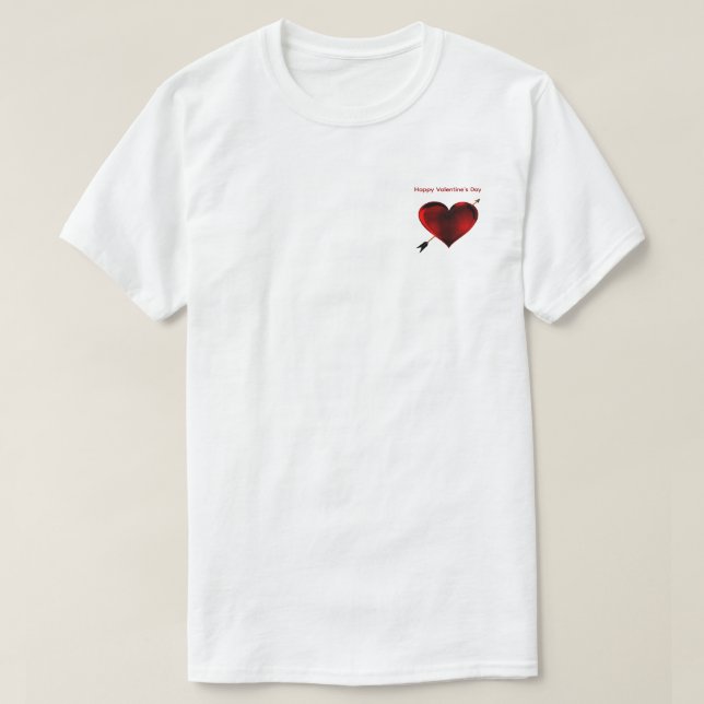 Camiseta Happy Valentine's Day T-Shirt (Diseño del anverso)