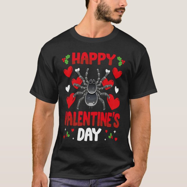 Camiseta Happy Valentines Day Tarantula Heart Love Animal (Anverso)