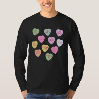 Camiseta Happy Valentineu2019s Day Candy Conversation Heart