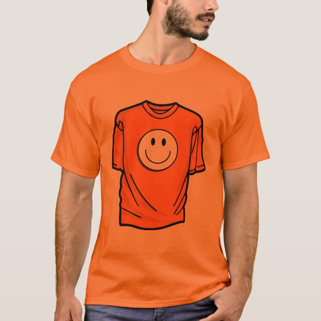 Camiseta Happy Vibes Only – Classic Smiley Face T-Shirt Des (Anverso)