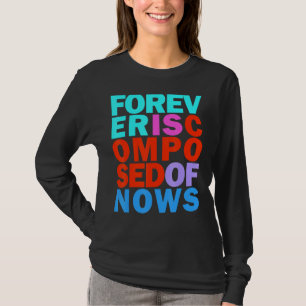 Camiseta Happy Wellness Present Moment Rainbow Inspirationa