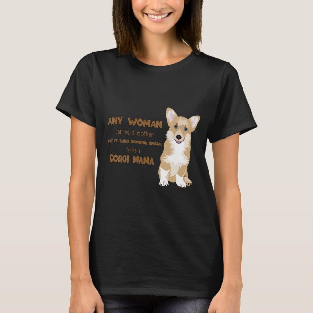 Camiseta Happy Welsh Corgi Pembroke - CORGI MAMA (Anverso)