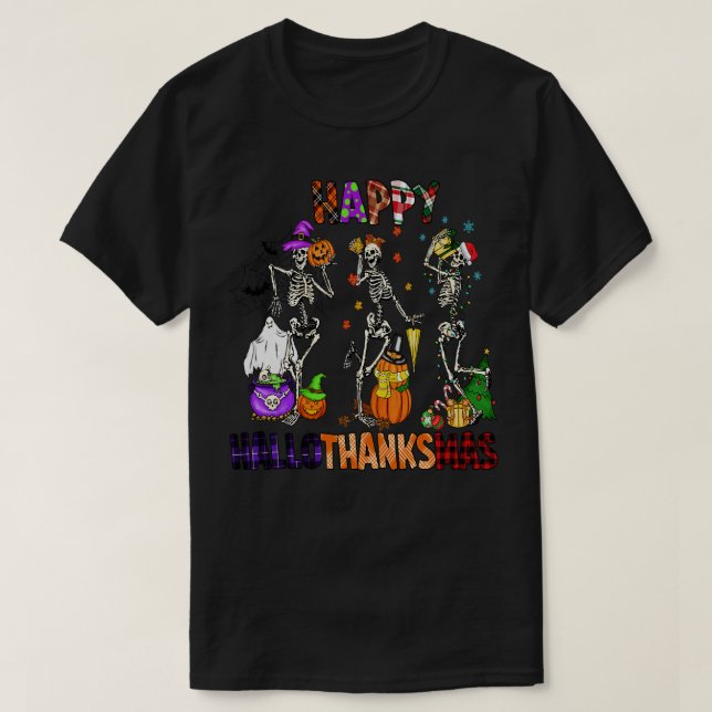 Camiseta Happyhallothanksmas 19 (Diseño del anverso)