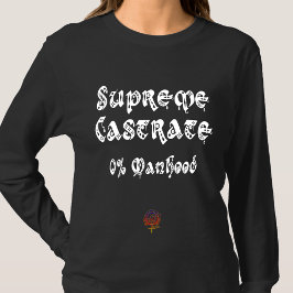 Camiseta HappyWorkT SUPREME CASTRATE FEMINISTA CRISTIANA