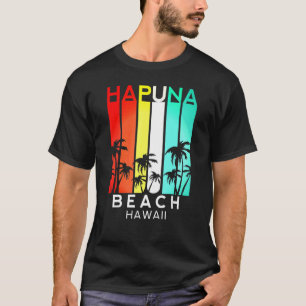 Camiseta Hapuna Beach Hawaii Estado Gran Isla Retro Vintage