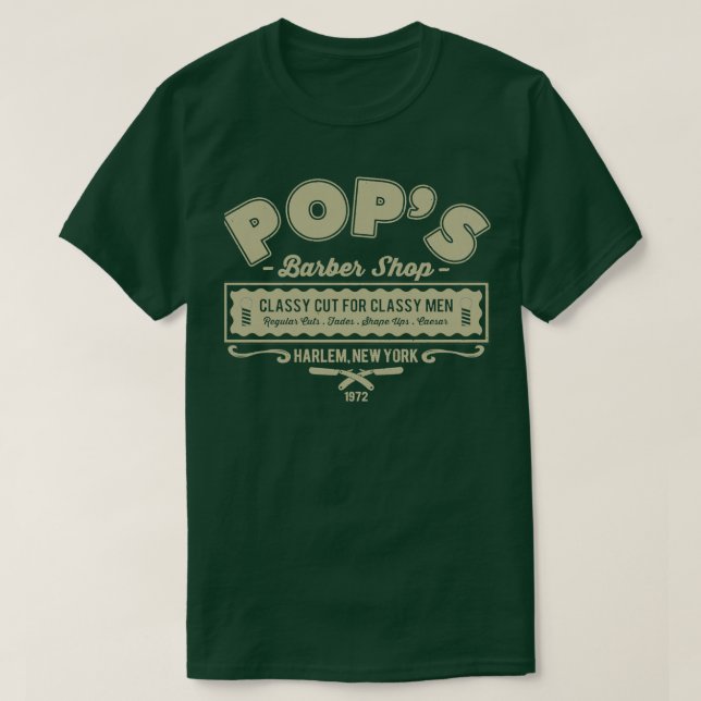 Camiseta Har lemx27s Barber Shop (Diseño del anverso)