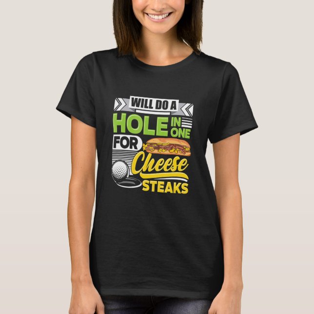 Camiseta Hará Un Agujero En Uno Para El Golf De Carne De Qu (Anverso)