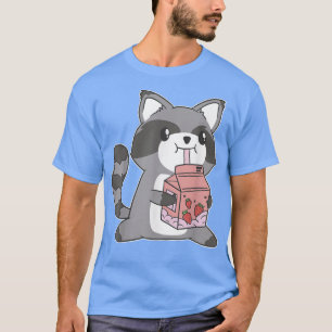 Camiseta Harajuku Japón Anime Cute Kawaii Raccoon japonés