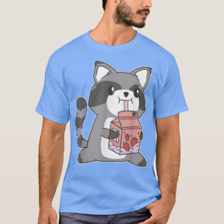 Camiseta Harajuku Japón Anime Cute Kawaii Raccoon japonés