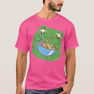 Camiseta Harajuku Kawaii Ramen japonés de anime de rana cut