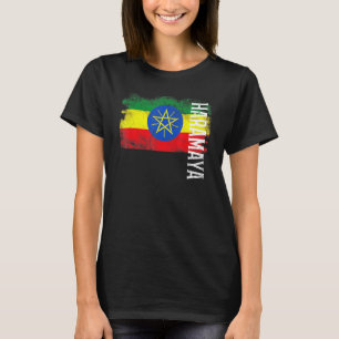 Camiseta Haramaya Bandera De Etiopía Para Hombres Etíopes K