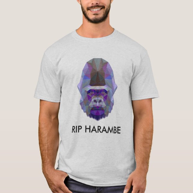 Camiseta harambe del rasgón (Anverso)