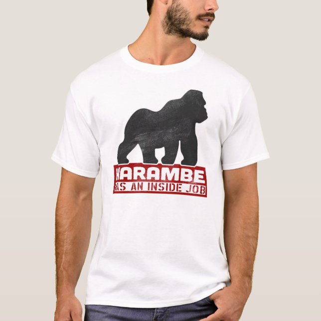 Camiseta Harambe era un gorila 2016 del trabajo interior (Anverso)